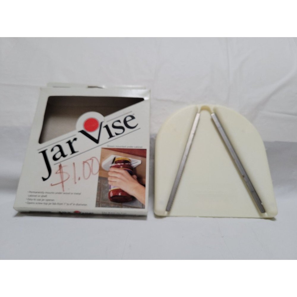 Vintage Weatherbee JV-1 Jar Vise Permanently Mounted Under Cabinet Jar Opener